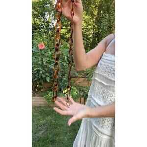 Vintage Tortoise Chain Belt